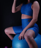 نیم تنه ورزشی کبریتی آبی